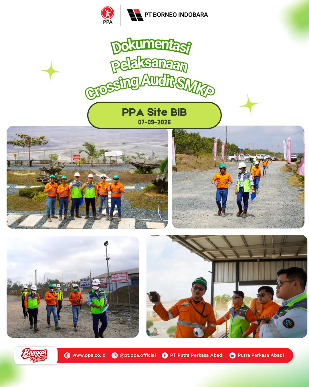 Pelaksanaan Crossing Audit SMKP di PPA Site BIB